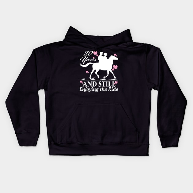 20 years and still enjoying the ride Kids Hoodie by bestsellingshirts